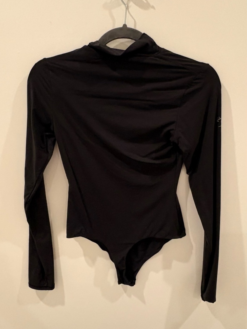 SKIMS Black Zip-Front Long Sleeve Bodysuit - Picture 3 of 3